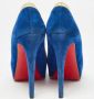 Christian Louboutin Pre-owned Leather heels Blue Dames - Thumbnail 5