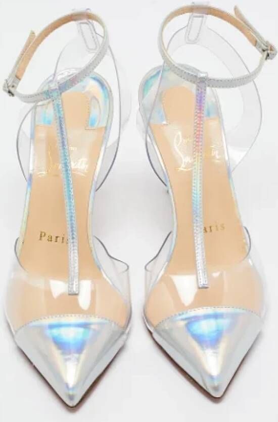 Christian Louboutin Pre-owned Leather heels Blue Dames