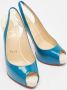 Christian Louboutin Pre-owned Leather heels Blue Dames - Thumbnail 4