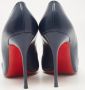 Christian Louboutin Pre-owned Leather heels Blue Dames - Thumbnail 4