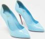 Christian Louboutin Pre-owned Leather heels Blue Dames - Thumbnail 3