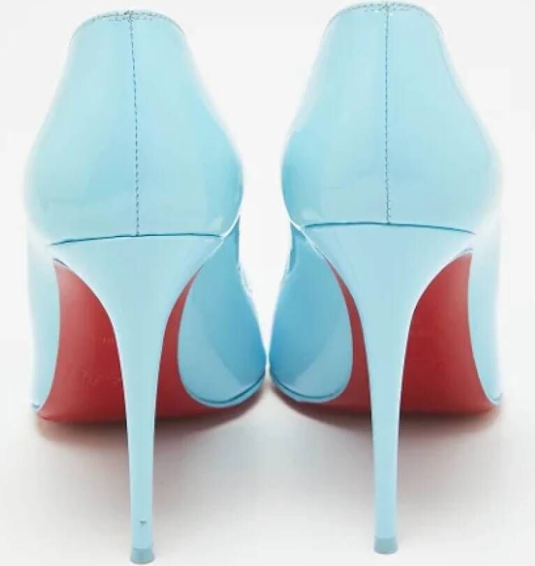 Christian Louboutin Pre-owned Leather heels Blue Dames