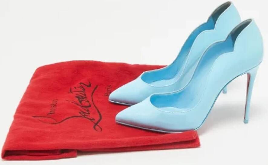 Christian Louboutin Pre-owned Leather heels Blue Dames