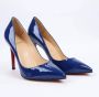 Christian Louboutin Pre-owned Leather heels Blue Dames - Thumbnail 2