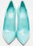 Christian Louboutin Pre-owned Leather heels Blue Dames - Thumbnail 2