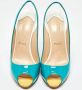 Christian Louboutin Pre-owned Leather heels Blue Dames - Thumbnail 3