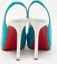 Christian Louboutin Pre-owned Leather heels Blue Dames - Thumbnail 5