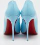 Christian Louboutin Pre-owned Leather heels Blue Dames - Thumbnail 5