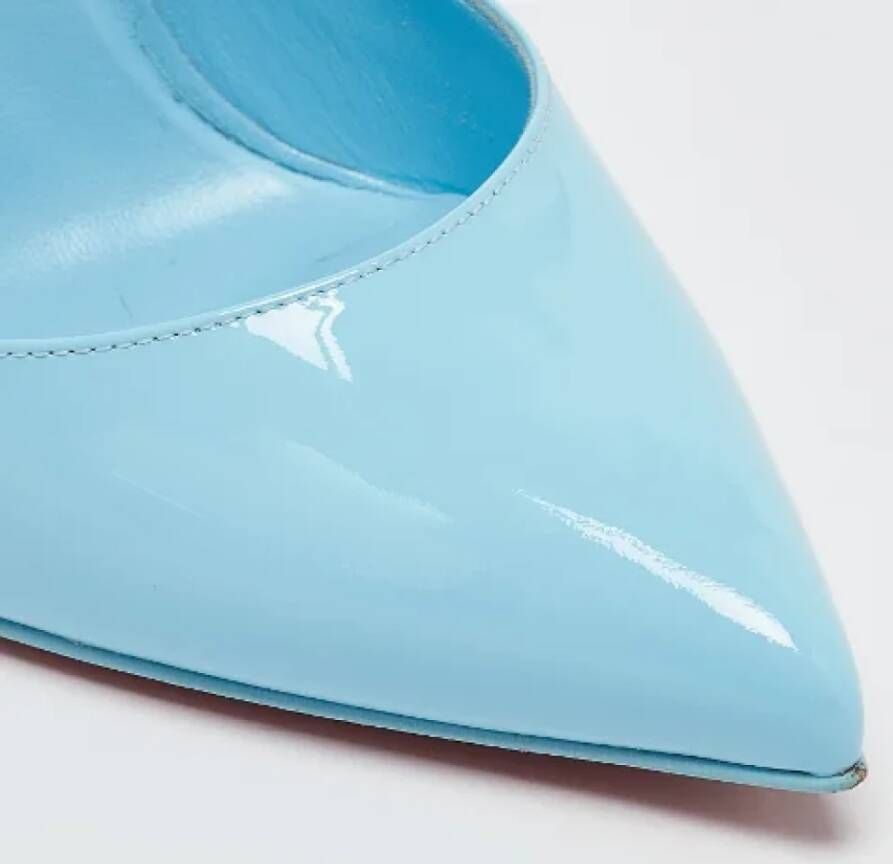 Christian Louboutin Pre-owned Leather heels Blue Dames