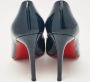 Christian Louboutin Pre-owned Leather heels Blue Dames - Thumbnail 4