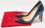 Christian Louboutin Pre-owned Leather heels Blue Dames - Thumbnail 8