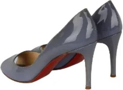 Christian Louboutin Pre-owned Leather heels Blue Dames