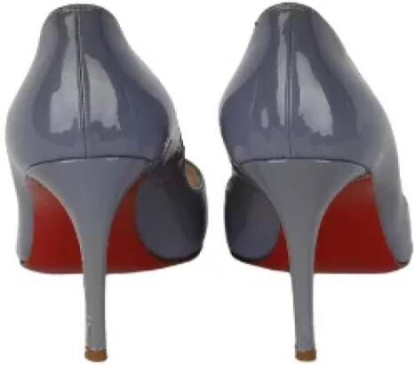 Christian Louboutin Pre-owned Leather heels Blue Dames