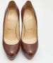 Christian Louboutin Pre-owned Leather heels Brown Dames - Thumbnail 3