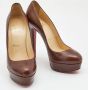 Christian Louboutin Pre-owned Leather heels Brown Dames - Thumbnail 4