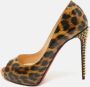 Christian Louboutin Pre-owned Leather heels Brown Dames - Thumbnail 2