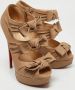 Christian Louboutin Pre-owned Leather heels Brown Dames - Thumbnail 4