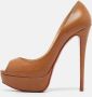 Christian Louboutin Pre-owned Leather heels Brown Dames - Thumbnail 2