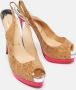 Christian Louboutin Pre-owned Leather heels Brown Dames - Thumbnail 4