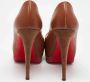 Christian Louboutin Pre-owned Leather heels Brown Dames - Thumbnail 3