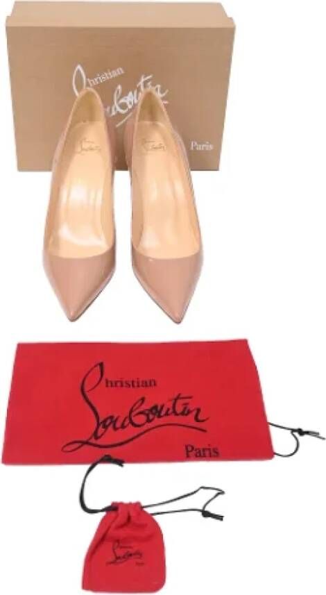 Christian Louboutin Pre-owned Leather heels Brown Dames