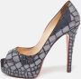 Christian Louboutin Pre-owned Leather heels Gray Dames - Thumbnail 2