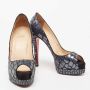 Christian Louboutin Pre-owned Leather heels Gray Dames - Thumbnail 4