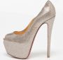 Christian Louboutin Pre-owned Leather heels Gray Dames - Thumbnail 2