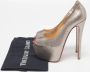 Christian Louboutin Pre-owned Leather heels Gray Dames - Thumbnail 9