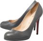 Christian Louboutin Pre-owned Leather heels Gray Dames - Thumbnail 3