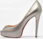 Christian Louboutin Pre-owned Leather heels Gray Dames - Thumbnail 2