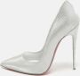 Christian Louboutin Pre-owned Leather heels Gray Dames - Thumbnail 2