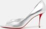 Christian Louboutin Pre-owned Leather heels Gray Dames - Thumbnail 2