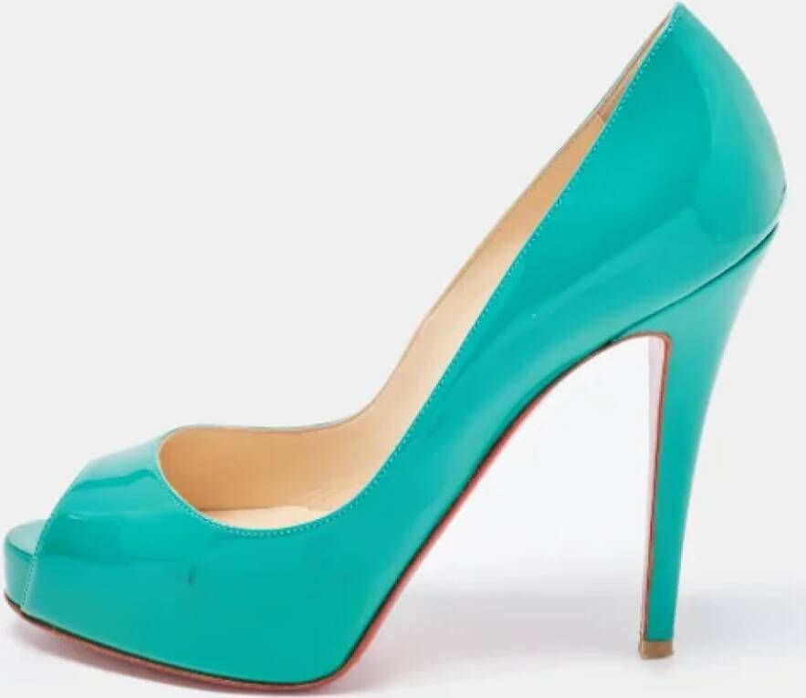 Christian Louboutin Pre-owned Leather heels Green Dames