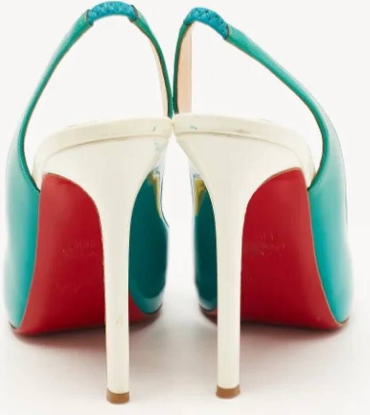 Christian Louboutin Pre-owned Leather heels Green Dames