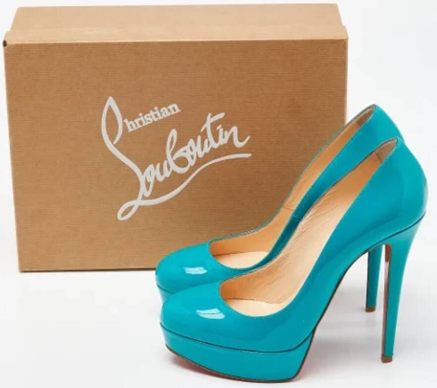 Christian Louboutin Pre-owned Leather heels Green Dames