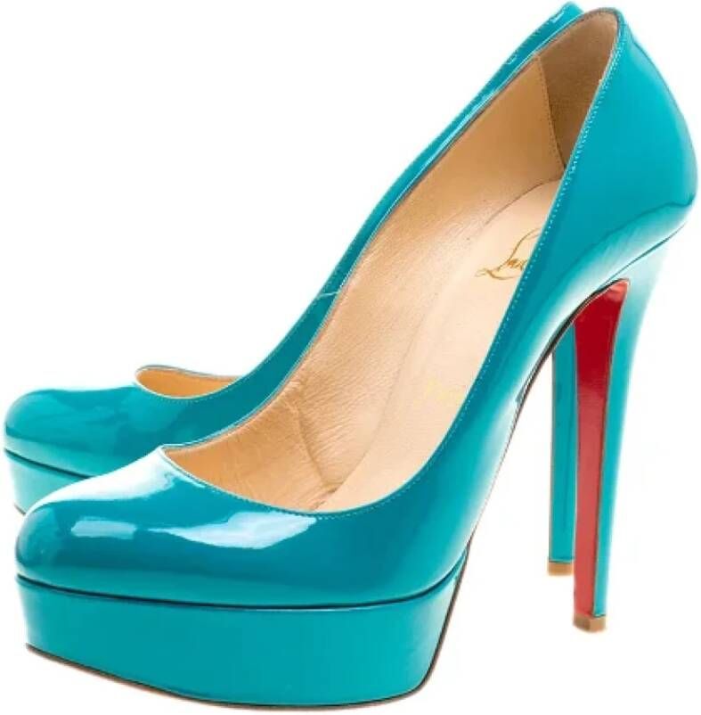 Christian Louboutin Pre-owned Leather heels Green Dames