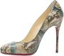 Christian Louboutin Pre-owned Leather heels Green Dames - Thumbnail 4