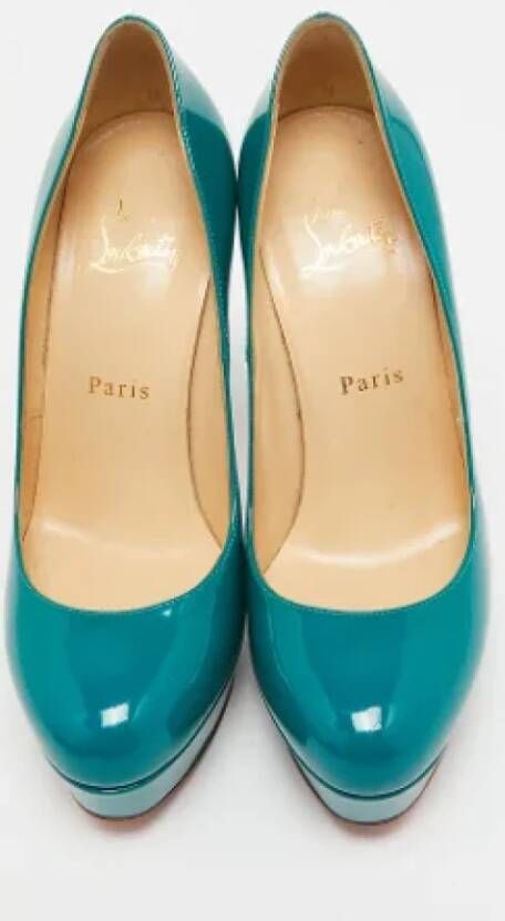 Christian Louboutin Pre-owned Leather heels Green Dames