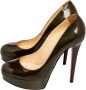 Christian Louboutin Pre-owned Leather heels Green Dames - Thumbnail 3