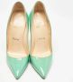 Christian Louboutin Pre-owned Leather heels Green Dames - Thumbnail 3