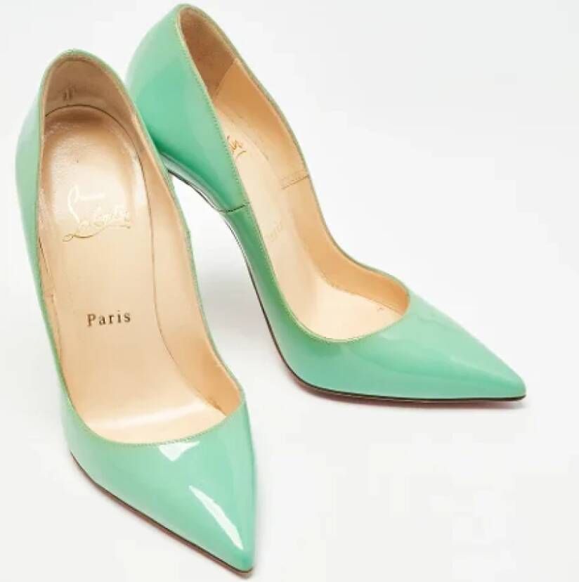 Christian Louboutin Pre-owned Leather heels Green Dames