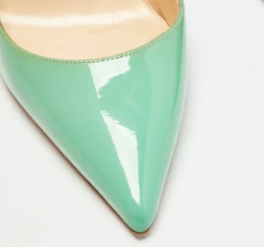 Christian Louboutin Pre-owned Leather heels Green Dames