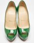 Christian Louboutin Pre-owned Leather heels Green Dames - Thumbnail 3