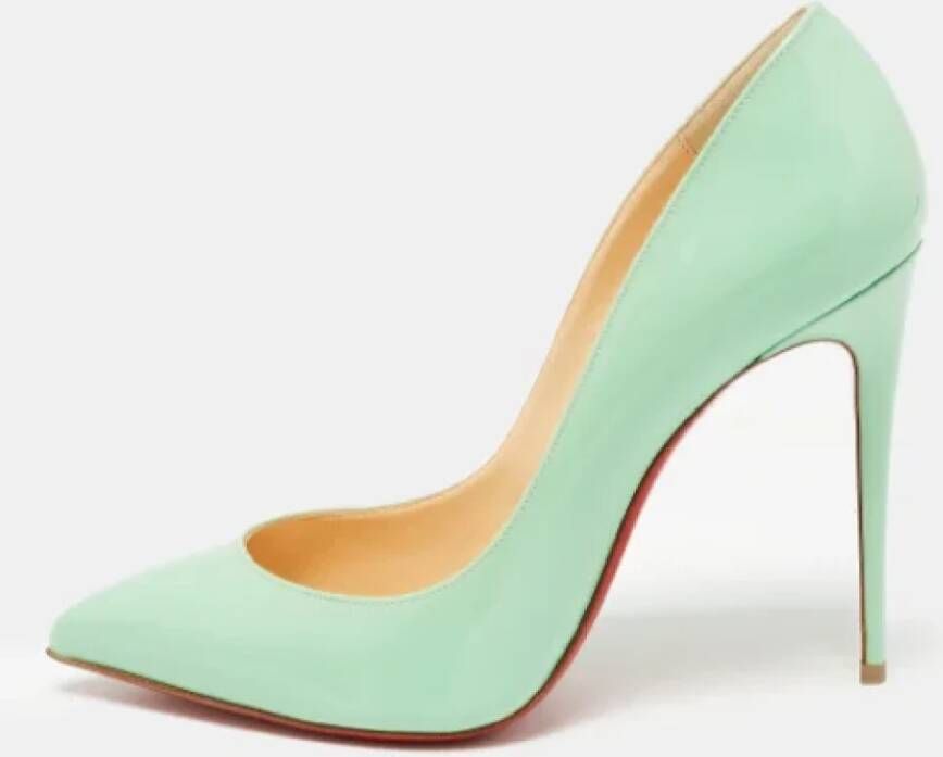 Christian Louboutin Pre-owned Leather heels Green Dames