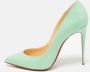 Christian Louboutin Pre-owned Leather heels Green Dames - Thumbnail 2