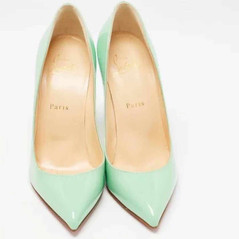 Christian Louboutin Pre-owned Leather heels Green Dames