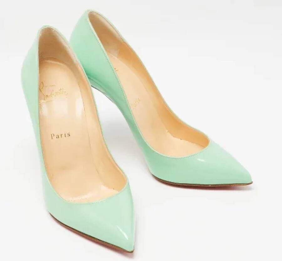 Christian Louboutin Pre-owned Leather heels Green Dames