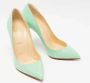 Christian Louboutin Pre-owned Leather heels Green Dames - Thumbnail 4