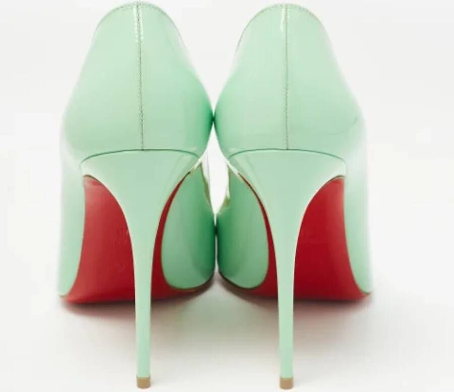 Christian Louboutin Pre-owned Leather heels Green Dames